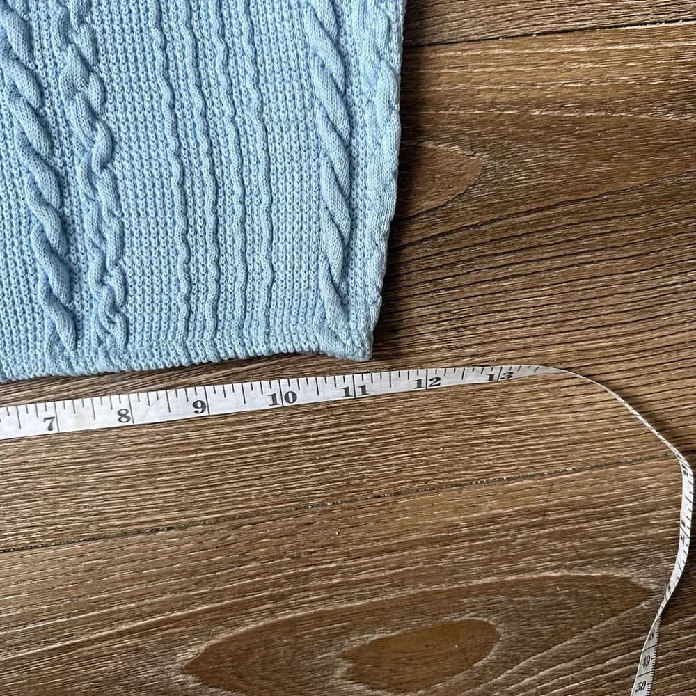 Baby Blue Zara Spaghetti Strap Crop Top - Picture 4 of 5